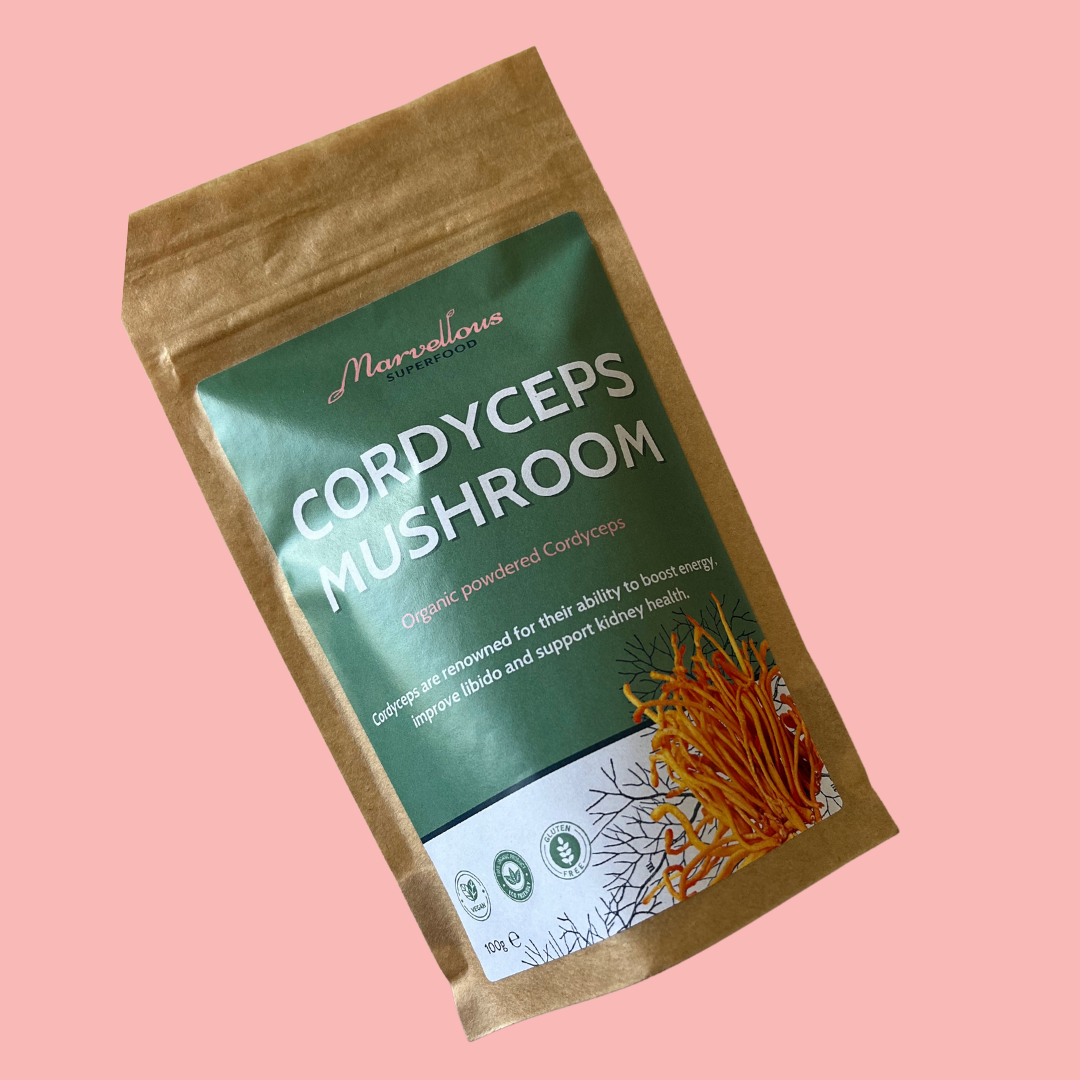 Marvellous Superfood Organic Cordyceps Sinensis Powder – cordyceps powder pouch