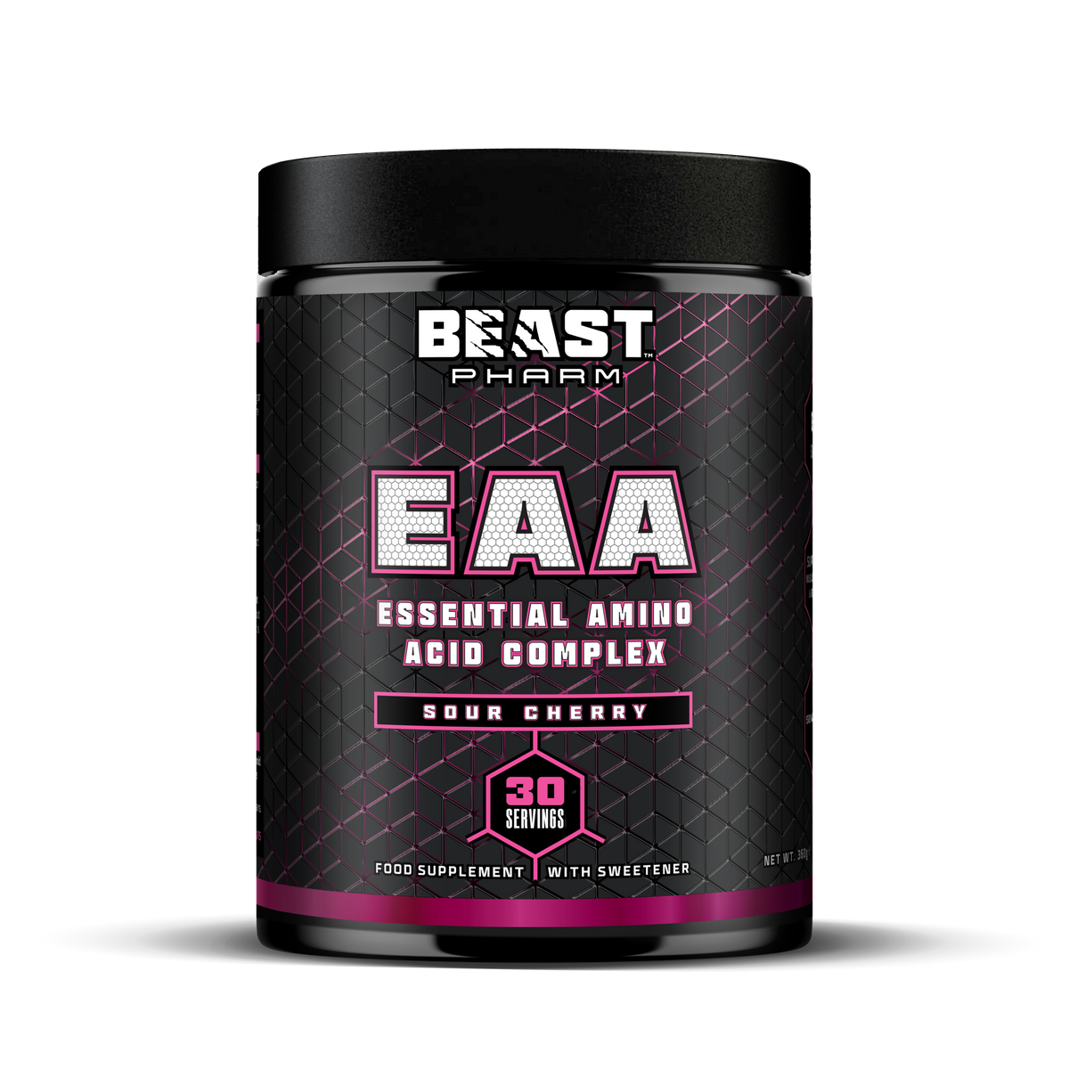 Beast Pharm EAA supplement container on a white background
