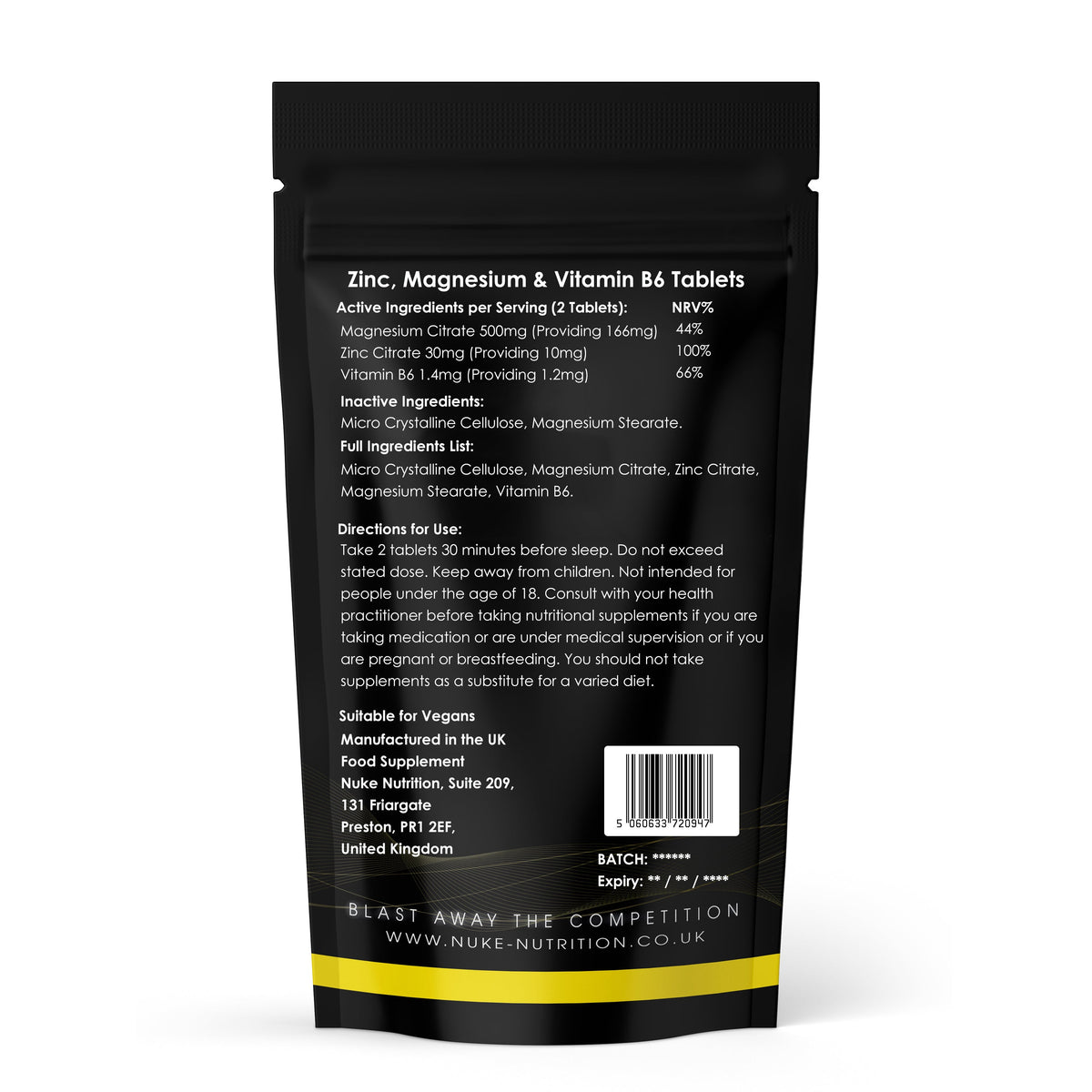 Nuke Nutrition Men’s Supplement Bundle – Test Rage XL, Tribulus & ZMA – product image 4