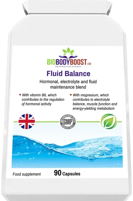 BioBodyBoost Fluid Balance Botanical & Magnesium Blend – 90 Capsules – product packaging, view 6