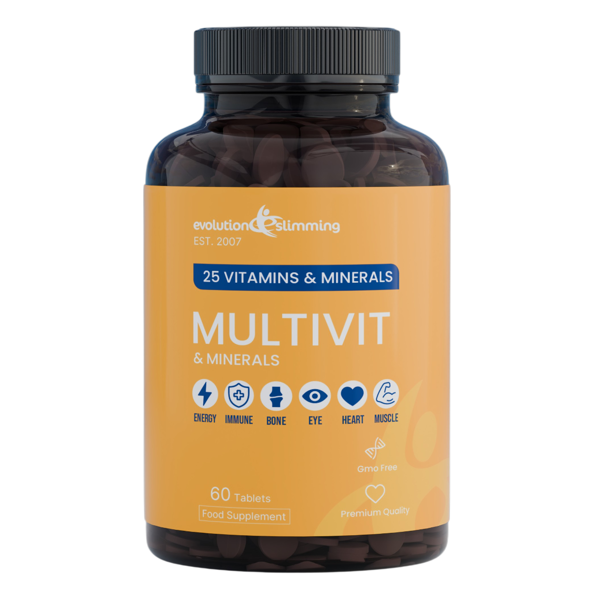 Evolution Slimming Multivitamin and Minerals with 25 nutrients and 60 tablets