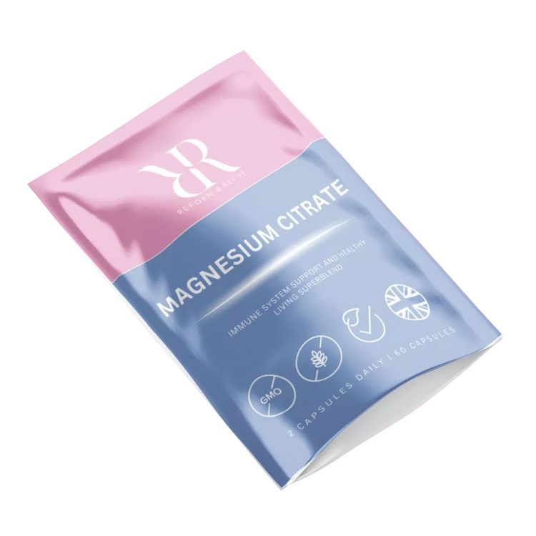 Magnesium Citrate+ Muscle & Calm Support – 60 Capsules — example product from Reform & Revive
