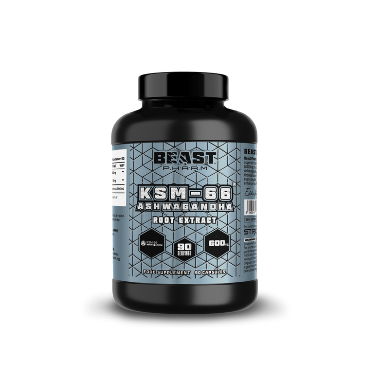 Beast Pharm KSM-66® Ashwagandha 600mg – 90 Capsules — example product from Ashwagandha Supplements & Products