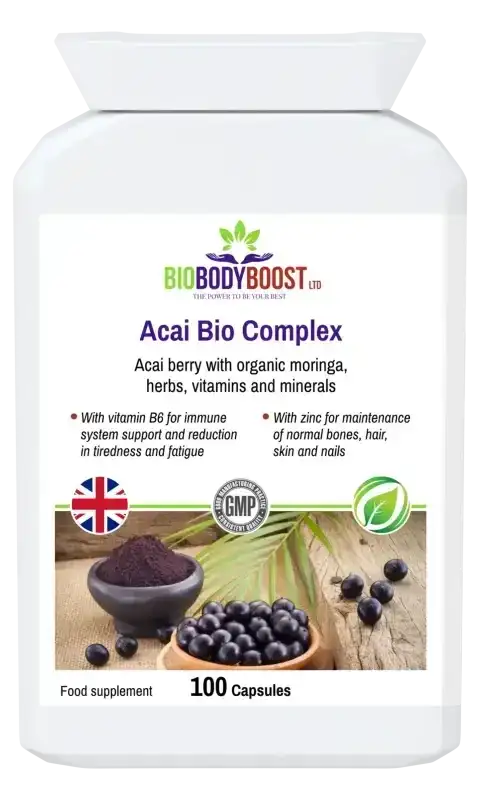 BioBodyBoost Acai Bio Complex – 100 Capsules — example product from BioBodyBoost