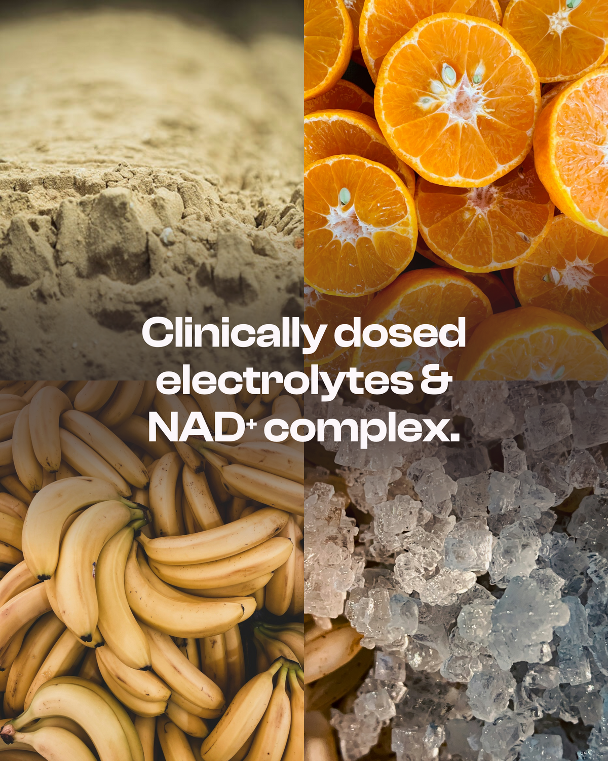 Odv Electrolyte+ NAD⁺ Complex – Electrolyte & NR Sachets – mineral and fruit ingredient graphic