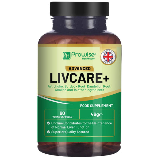 Prowise Healthcare Advanced Livcare+ Complex – 60 Capsules – front bottle label