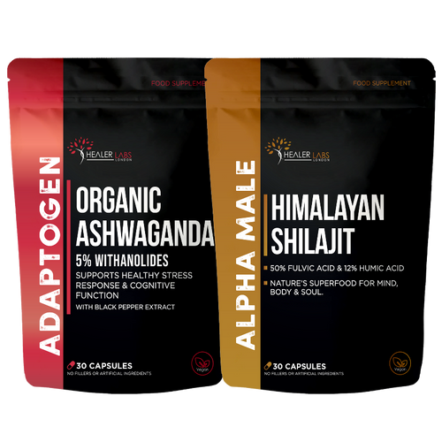 Healer Labs London Himalayan Shilajit & Ashwagandha Stack – product image 1