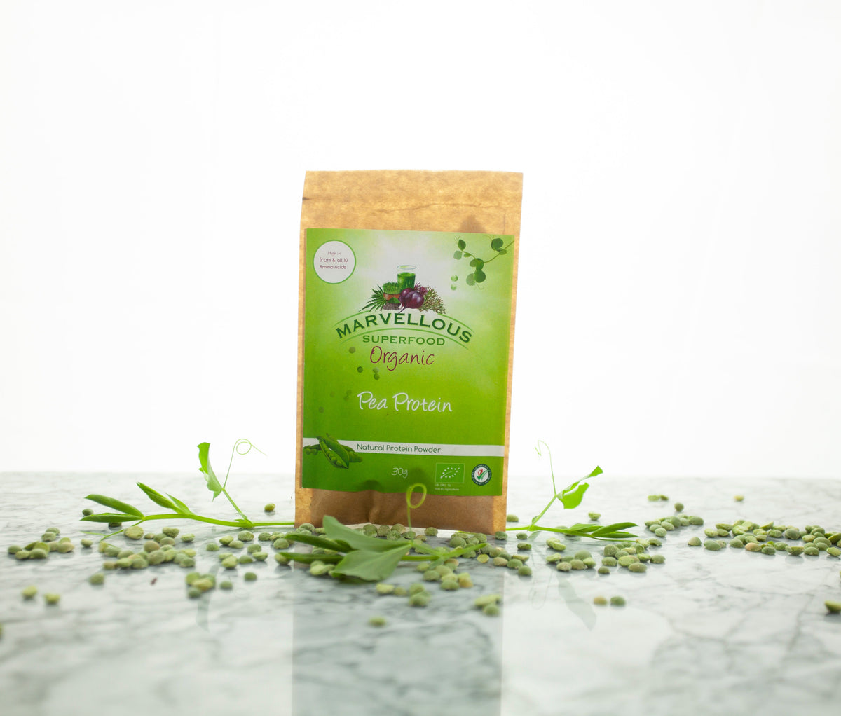 Marvellous Superfood Organic Pea Protein Powder – organic pea protein pouch