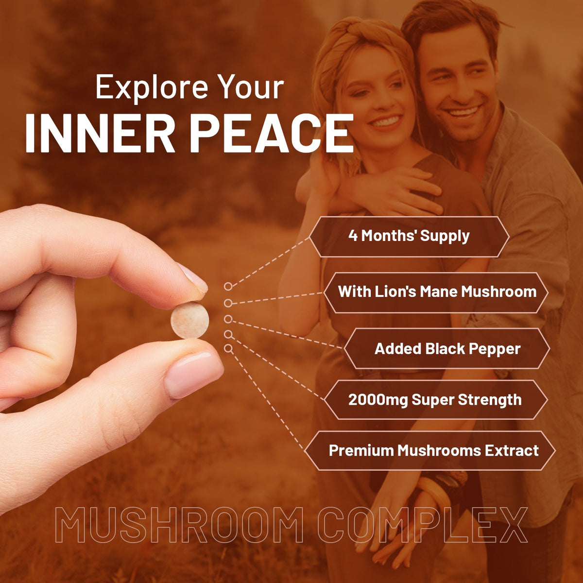 Prowise Advanced Mushroom Complex – 120 Tablets – tablet format infographic