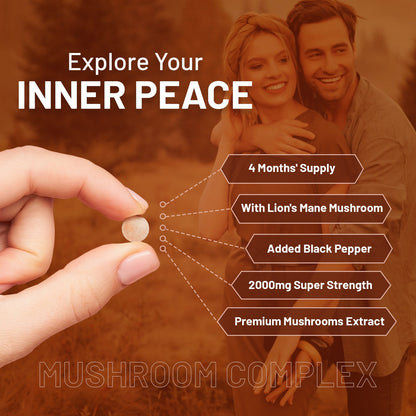 Prowise Advanced Mushroom Complex – 120 Tablets – tablet format infographic
