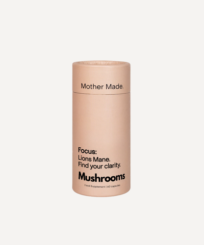 Mothermade Focus – Organic Lion’s Mane Capsules – product packaging