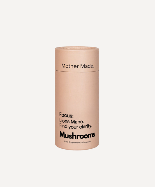 Mothermade Focus – Organic Lion’s Mane Capsules – product packaging