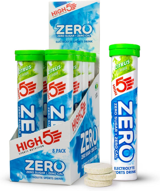 HIGH5 ZERO Citrus – eight tubes of citrus electrolyte tablets