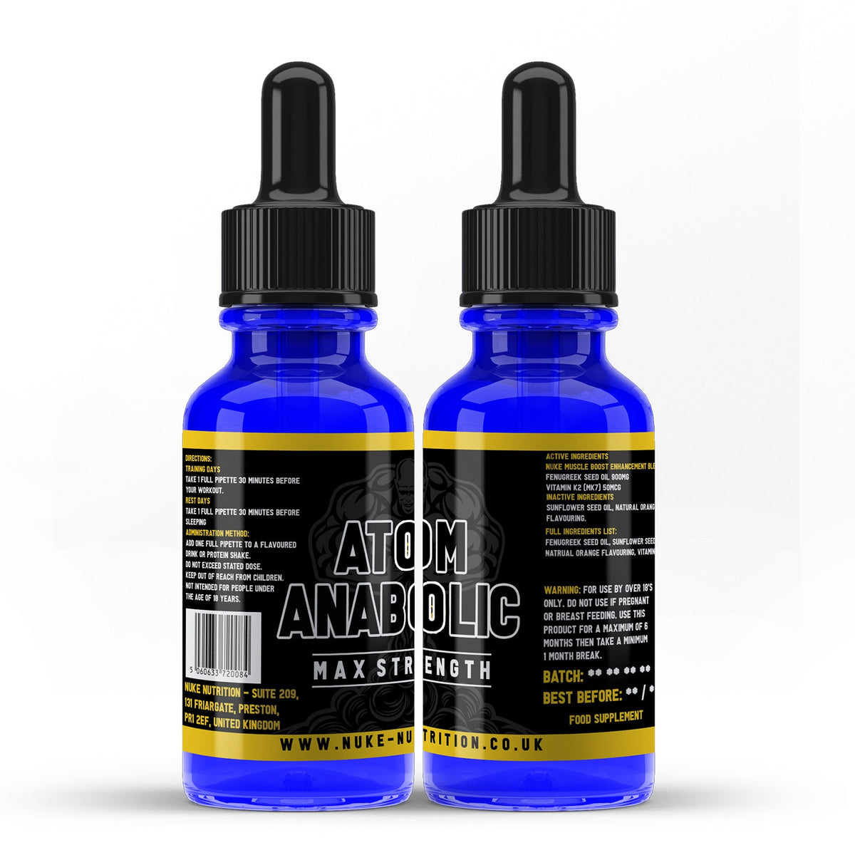Nuke Nutrition Atom Anabolic Liquid Supplement – 30ml – product image 5