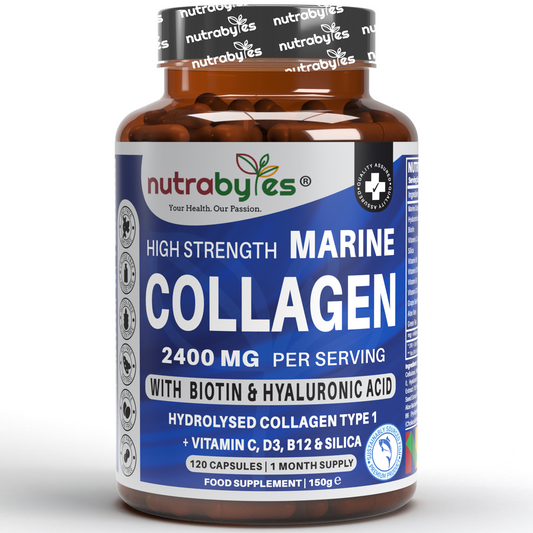 NUTRABYTES Marine Collagen 2400mg 120 capsules