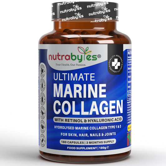 NUTRABYTES Marine Collagen Complex – 180 Capsules