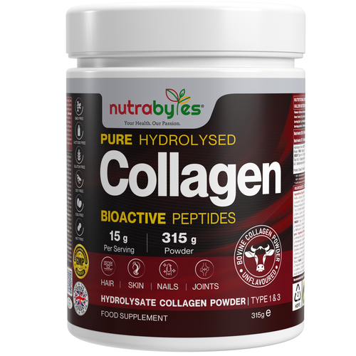 NUTRABYTES Grass-Fed Bovine Collagen Powder 315g tub