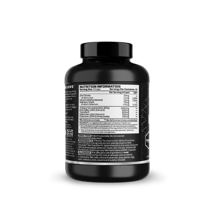 Beast Pharm BIG LOVE back label with ingredients and supplement information