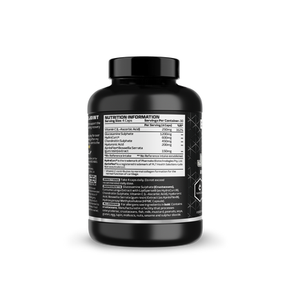 Beast Pharm BIG JOINT back label with ingredients and nutrition information