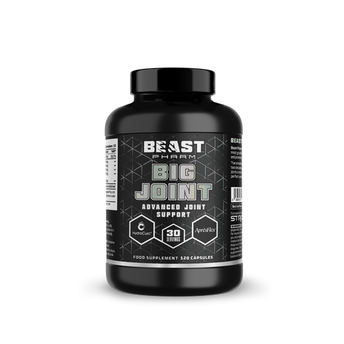 Beast Pharm BIG JOINT advanced joint support, front of 120-capsule bottle