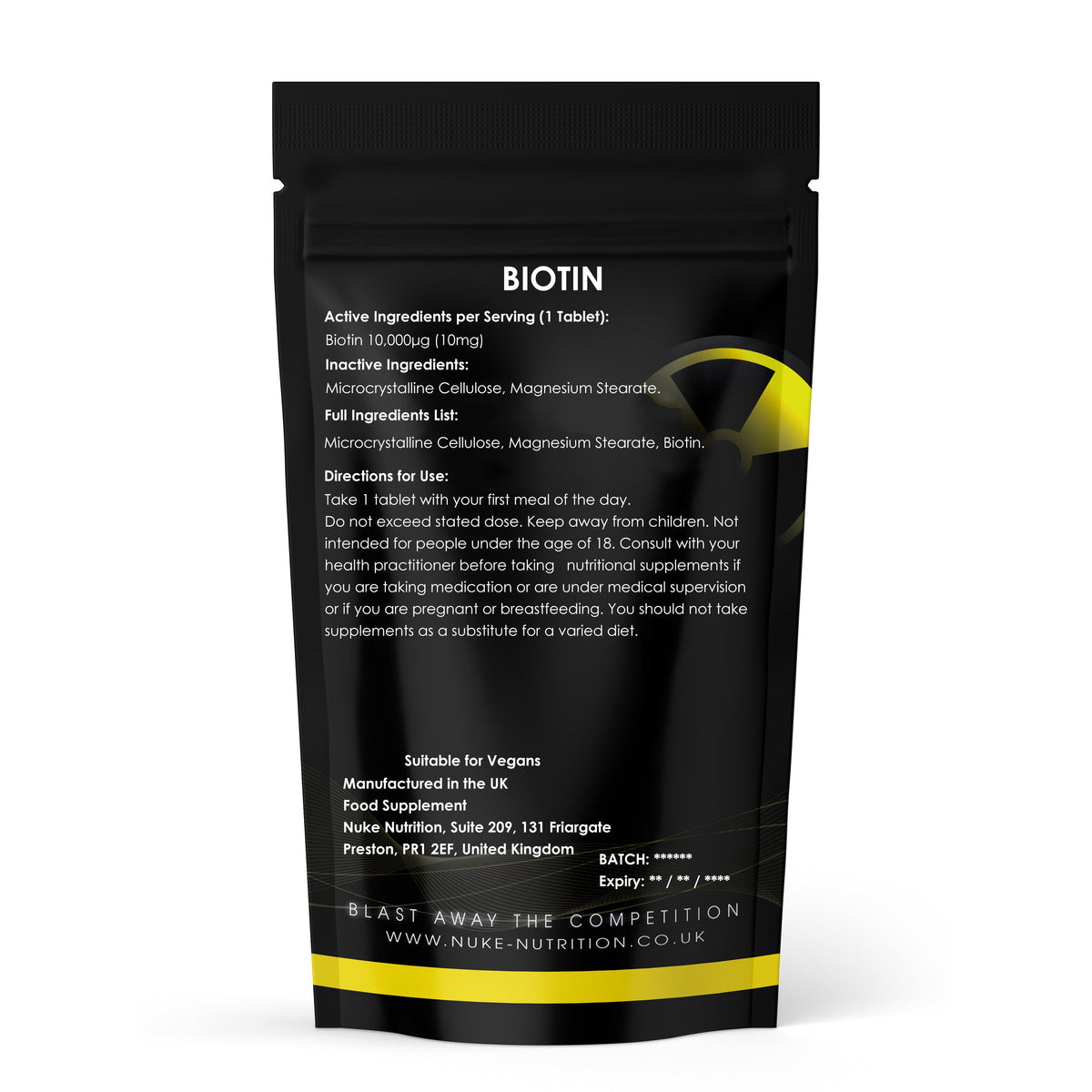 Nuke Nutrition Hair & Skin Care Bundle – 180 Tablets – product image 3