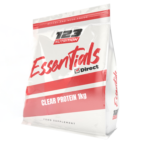 123 Nutrition Clear Protein Isolate 1kg product tub