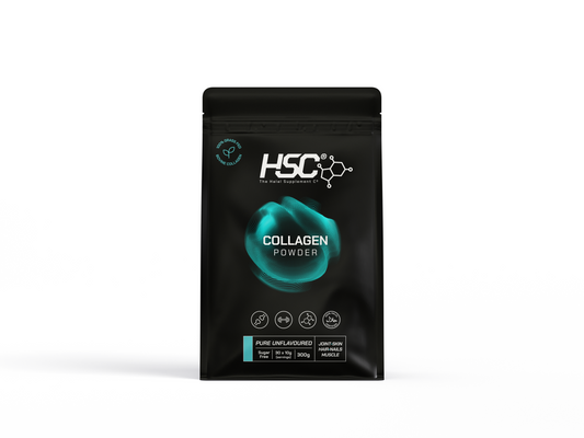 HSC Halal Collagen Peptide Powder pouch on a white background