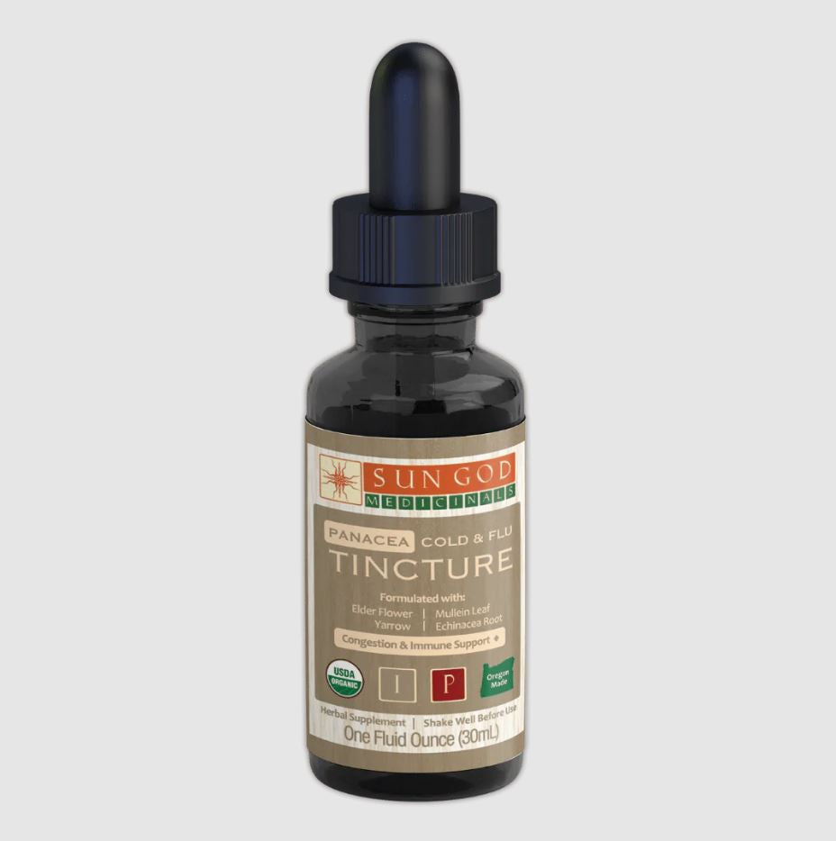 Sun God Medicinals Panacea Cold Season Organic Herbal Tincture – 30ml