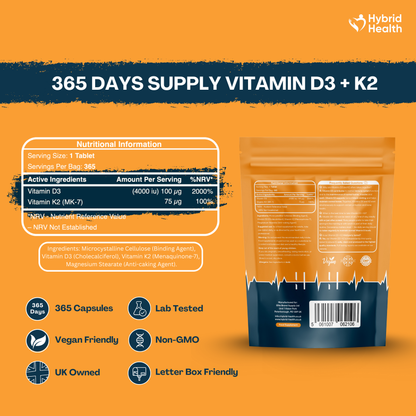Hybrid Health Vitamin D3 + K2 — product image 7