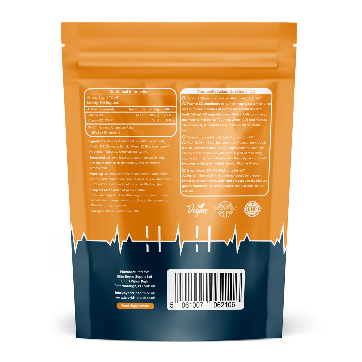 Hybrid Health Vitamin D3 + K2 — product image 6