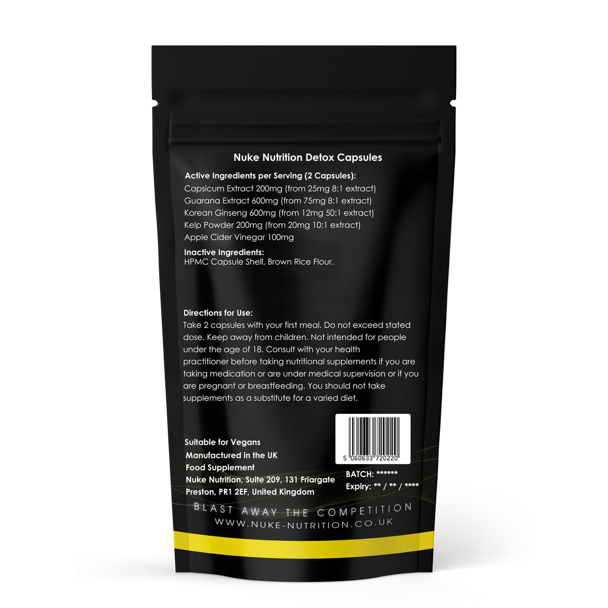 Nuke Nutrition Detox Botanical Complex Capsules – product image 2