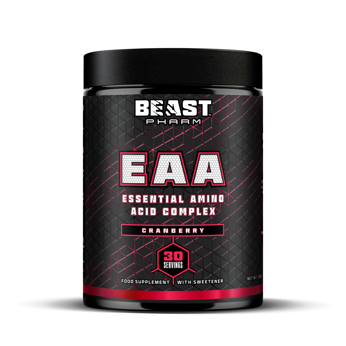 Beast Pharm EAA supplement container on a white background