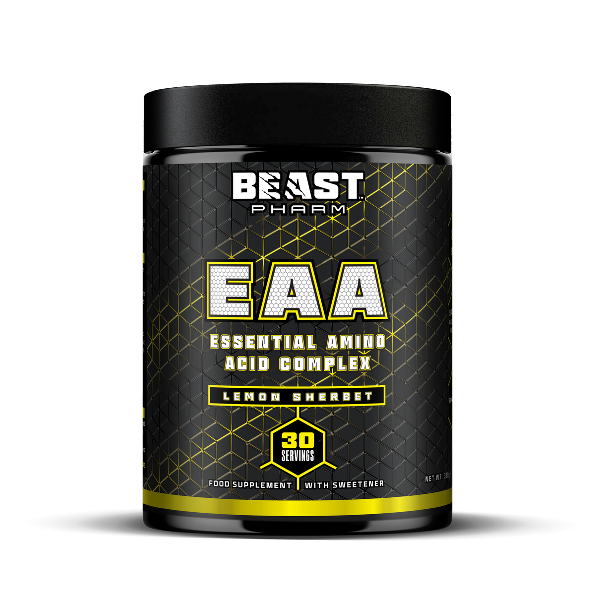 Beast Pharm EAA supplement container on a white background