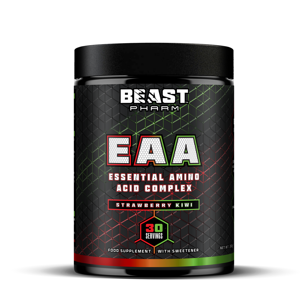 Beast Pharm EAA supplement container on a white background