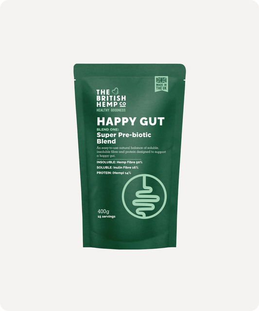 British Hemp Co. Super Pre-Biotic Fibre Blend – 400g – product packaging
