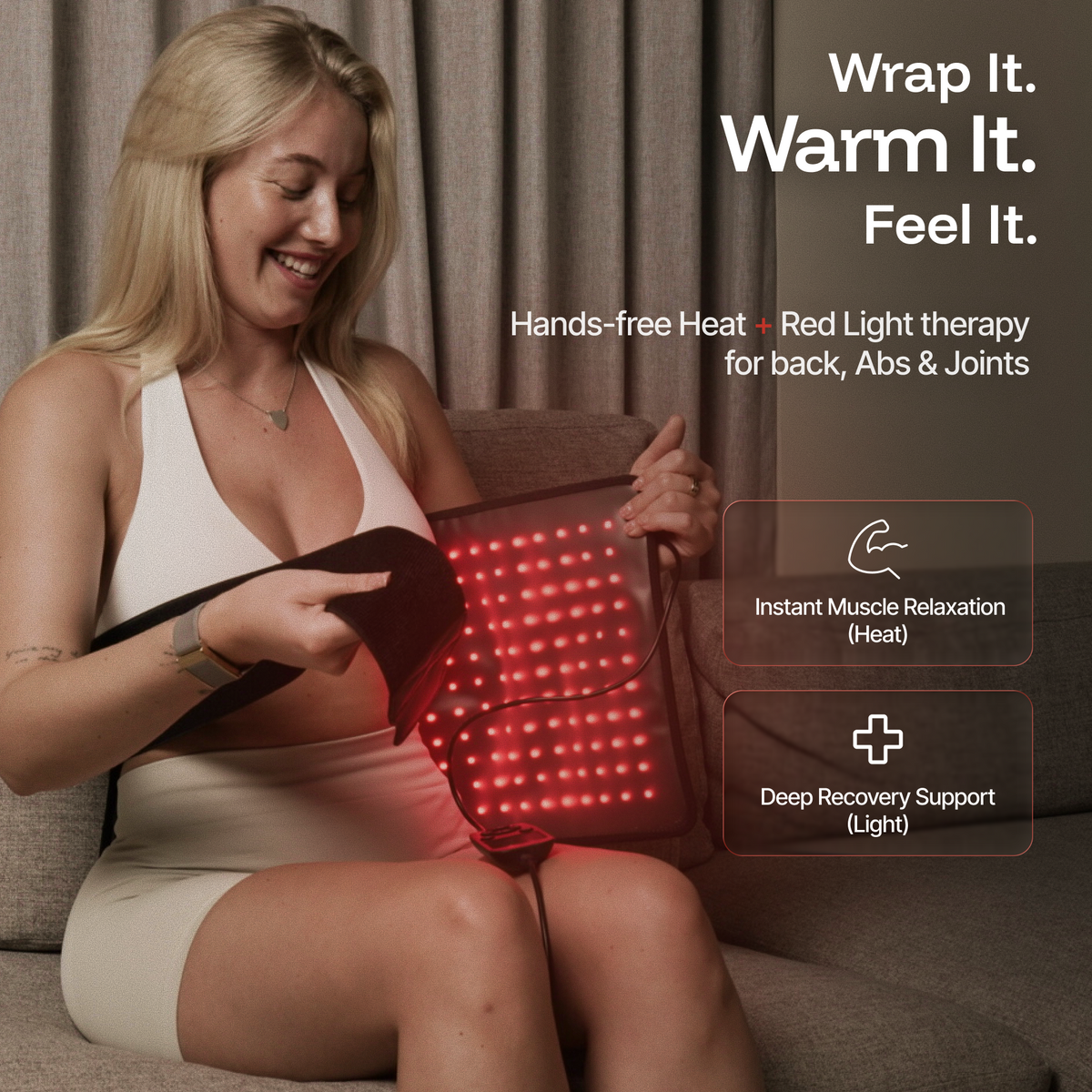 ThermoLab Auracell™ Pro Red Light Therapy Belt 24"x12"