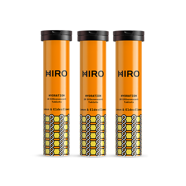 HIRO Hydration Lemon & Elderflower – Triple Pack – product packaging