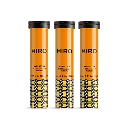 HIRO Hydration Lemon & Elderflower – Triple Pack – product packaging