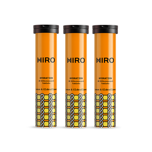 HIRO Hydration Lemon & Elderflower – Triple Pack – product packaging