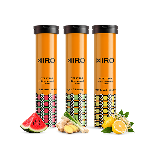 HIRO Hydration Multi-Flavour – Triple Pack – product packaging