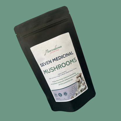 Marvellous Superfood Organic Seven Mushroom Blend – seven mushroom blend pouch