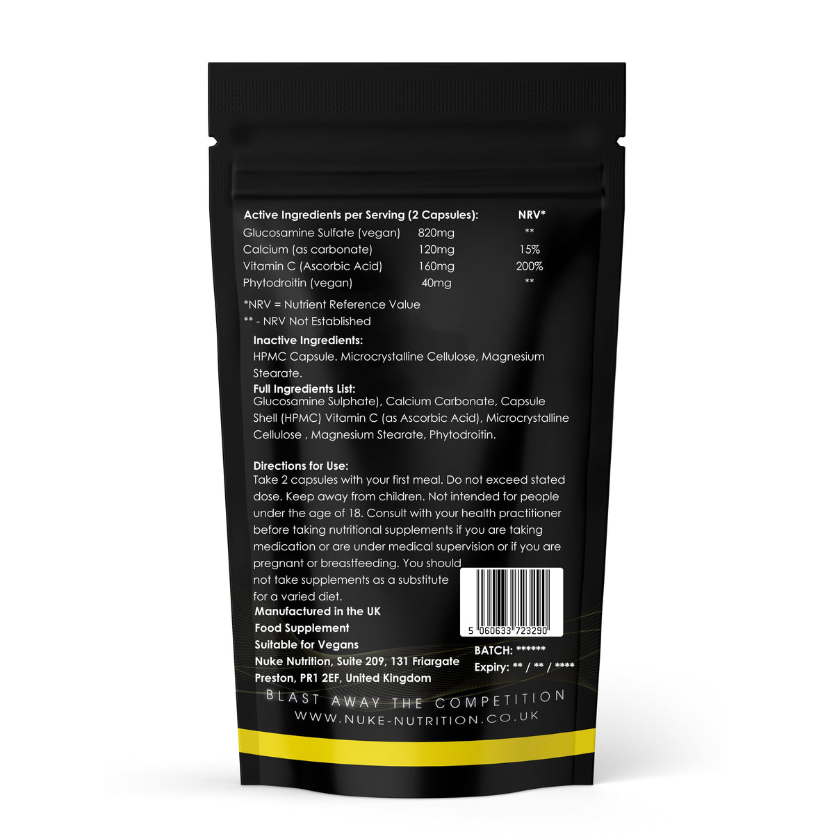 Nuke Nutrition Joint Support Complex Capsules – product image 2