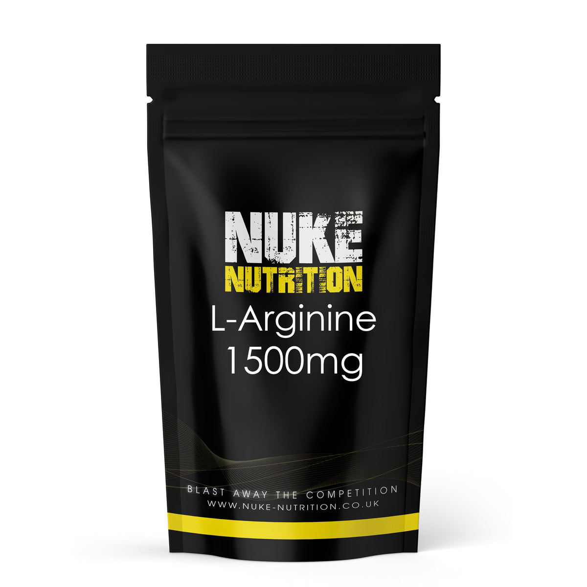 Nuke Nutrition L-Arginine 1500mg Capsules – product packaging