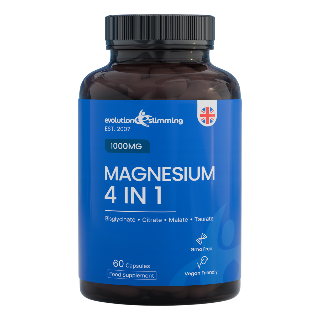 Evolution Slimming Magnesium 4-in-1 60-capsule bottle