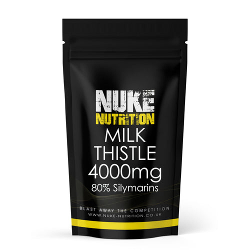 Nuke Nutrition Milk Thistle 4000mg Equivalent Tablets – product packaging