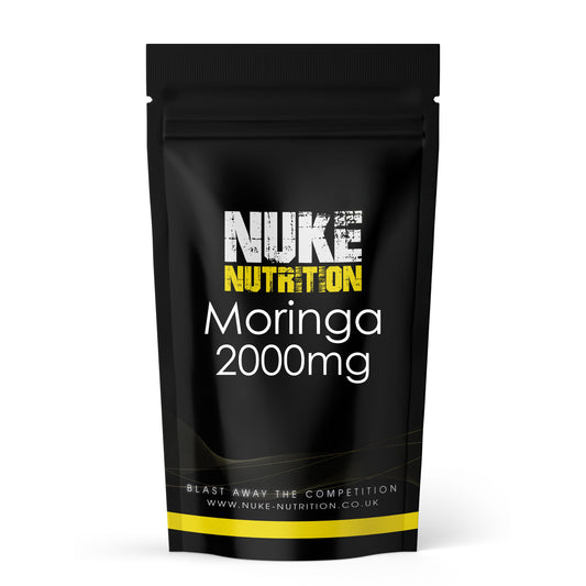Nuke Nutrition Moringa 2000mg Equivalent Tablets – product packaging
