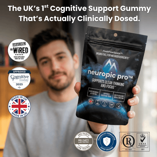 Neuropic Pro nootropic focus gummies – 60 raspberry gummies