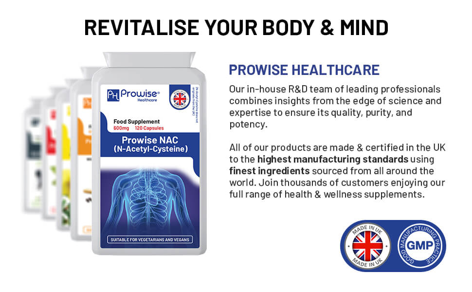 Prowise NAC 600mg – 120 Capsules – NAC product overview