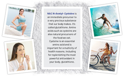 Prowise NAC 600mg – 120 Capsules – NAC product lifestyle infographic