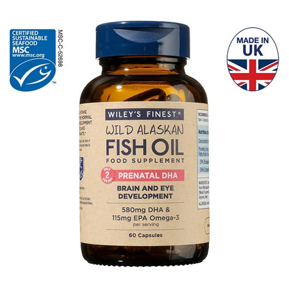 Wiley’s Finest Prenatal DHA Omega-3 – 60 Capsules